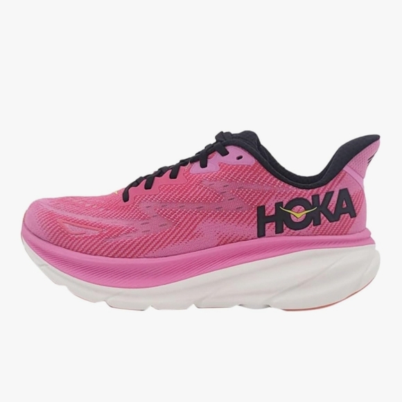 Hoka Shoes - Hoka Clifton 9  Strawberry Raspberry Athletic Shoes Size 10.5